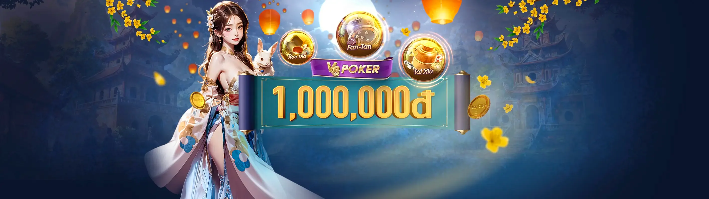 Hình ảnh game nổ hũ với biểu tượng jackpot và tiền vàng